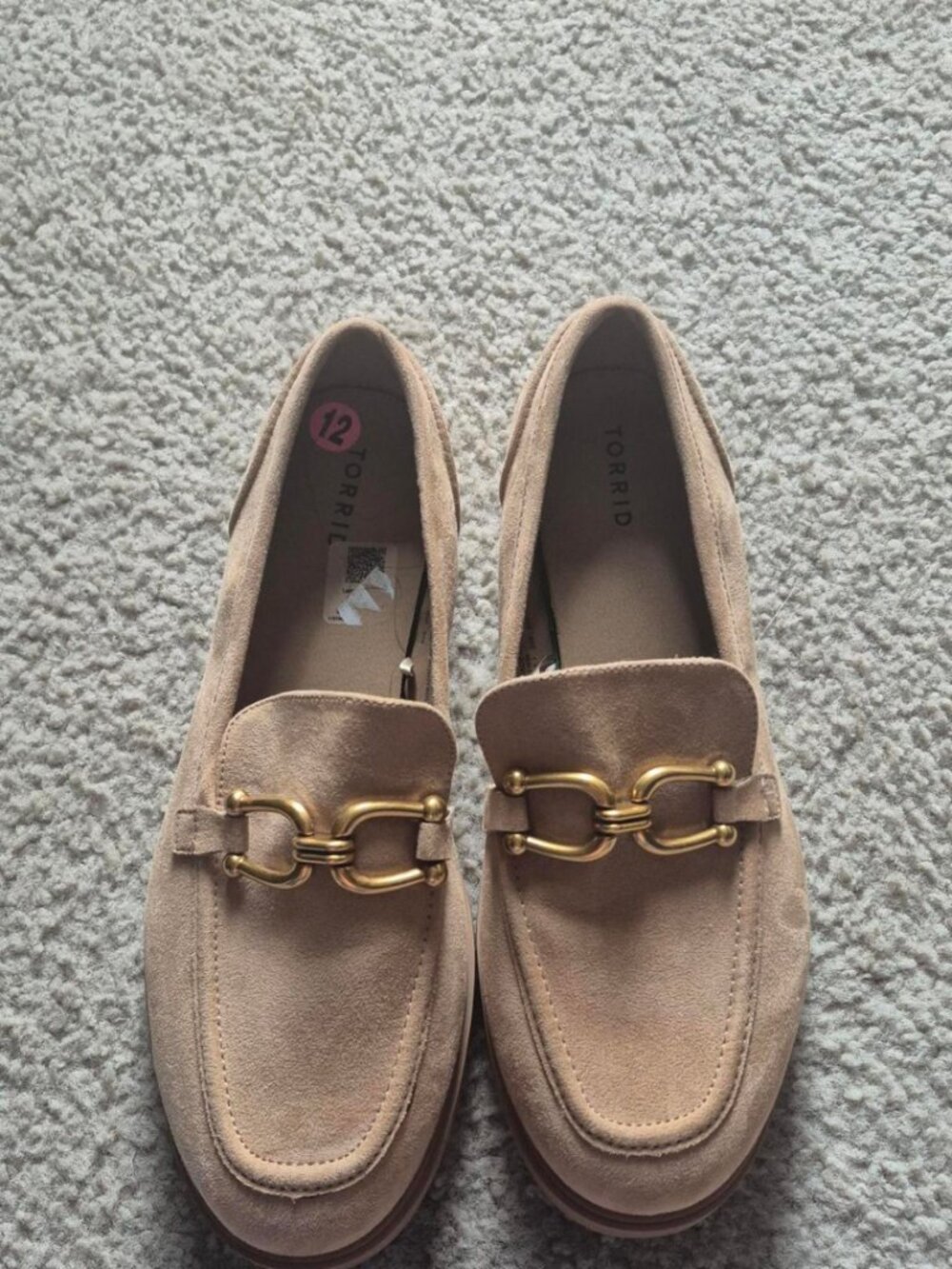 Torrid Women's Gold and Tan Loafers